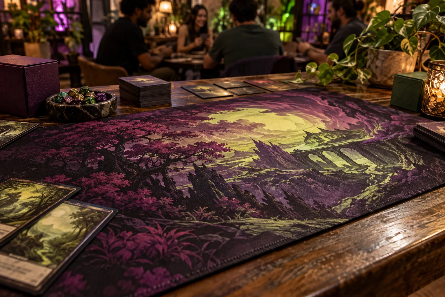 Playmat com textura de tecido Playmat com textura de tecido