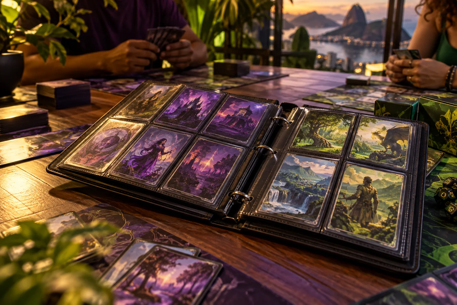 Fichário com cartas ilustradas Fichário com cartas ilustradas